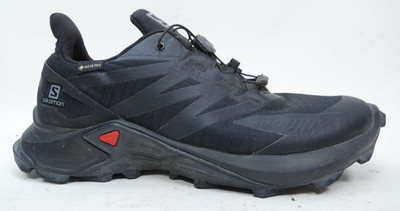 Salomon Supercross GTX Shoes Mens Size 7 Black Trail Running Gore-Tex 411085