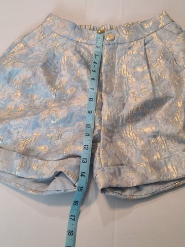 Meila stilvolle hellblaue Damenshorts Medium neu ohne Etikett elastisch hinten in der Taille gefüttert - Bild 6 von 9