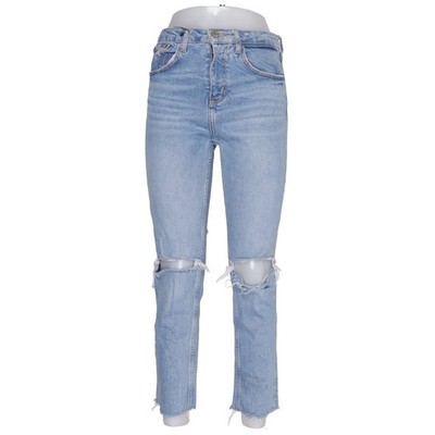 Zara, Jeans, Größe: 36, Blau, Einfarbig, Denim, Damen #FWb