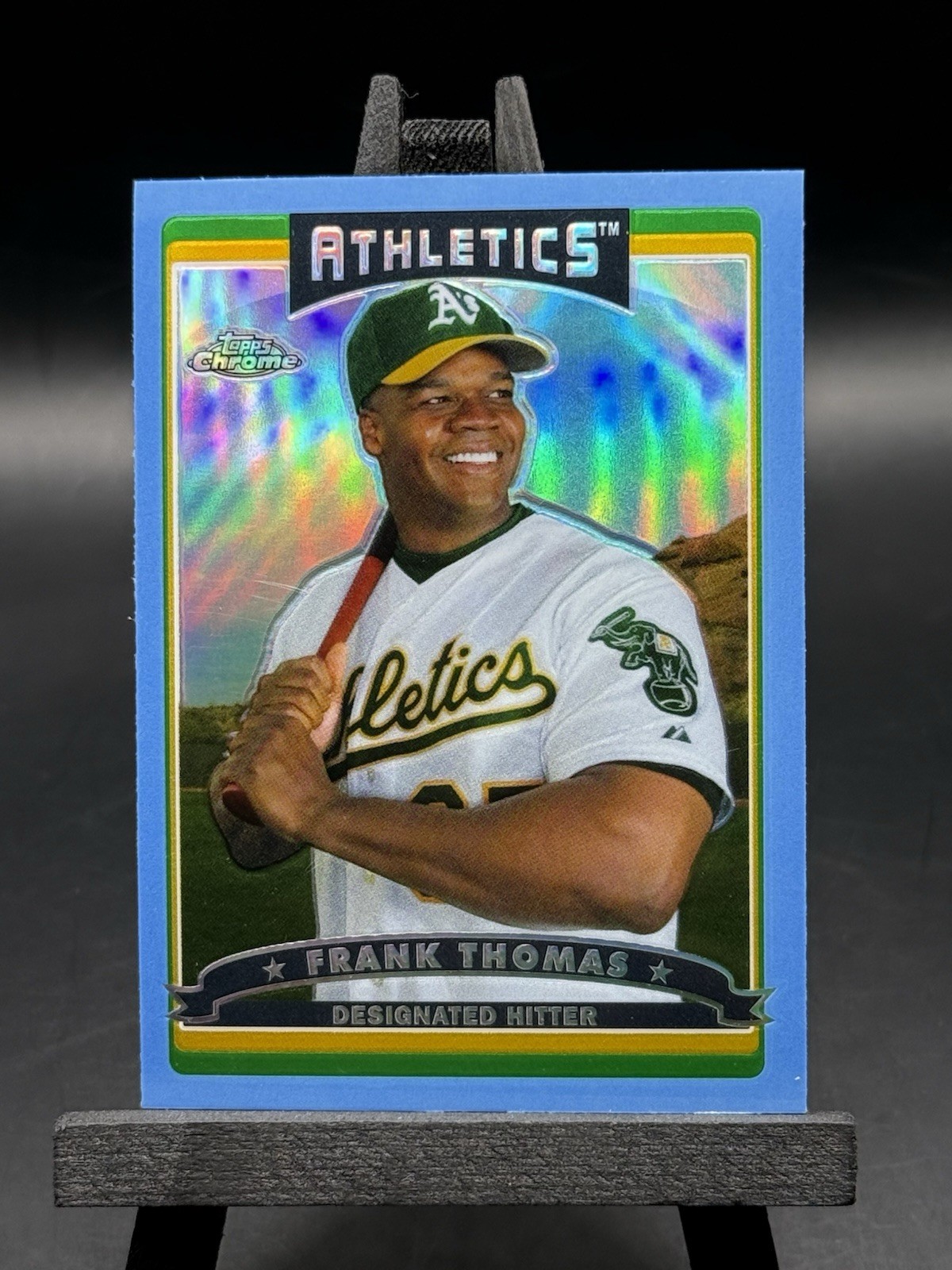 2006 Topps Chrome - Frank Thomas #94 Blue Refractor - READ