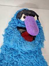 VTG Original Jim Hensen Sesame Street Harry Herry Monster Hand Puppet toy