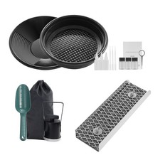 Gold Panning Kit With Sluice Box 12" Aluminum Gold Mining Equipment 16 PCS