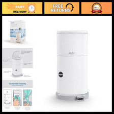 Adult Diaper Pail System - 11 Gallon, Hands-Free Step-On, Odor-Locking, Holds 35