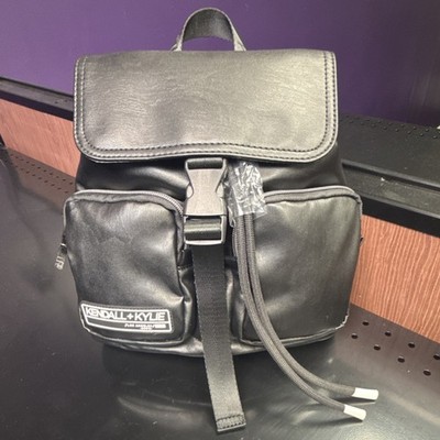 KENDALL + KYLIE Black Backpack, Buckle Accent, Drawstring  display picture 2