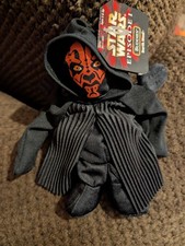 NWT VINTAGE 1998 STAR WARS EPISODE 1 BUDDIES DARTH MAUL 7" BEAN BAG TOY 