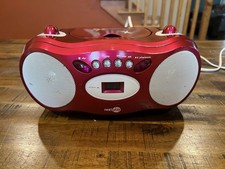 Nextplay Hot Pink Glitz  Glitter AM/FM CD BOOMBOX NP400GB Working Condition