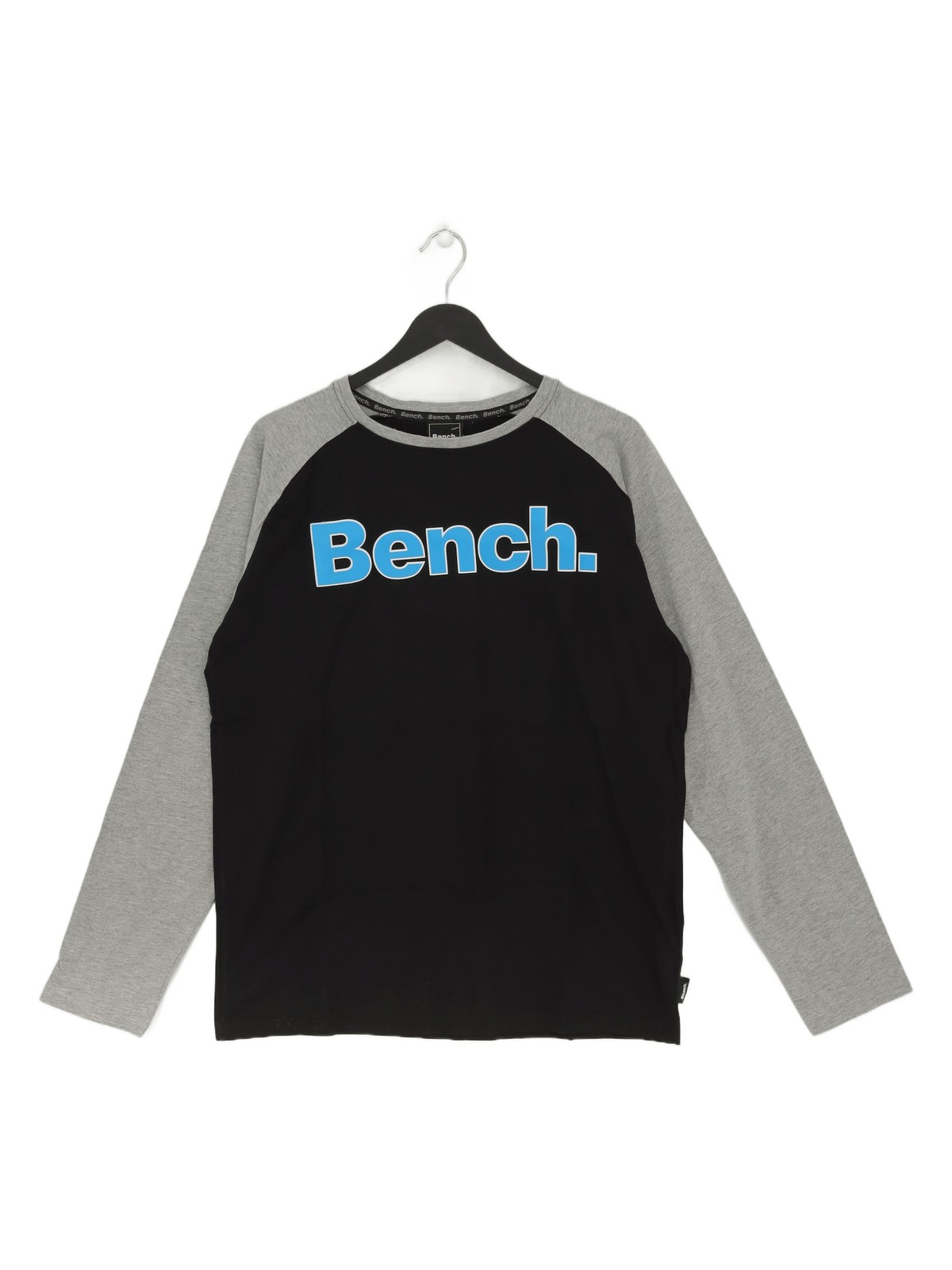 T shirt uomo Bench L nera grafica 100% altra basic