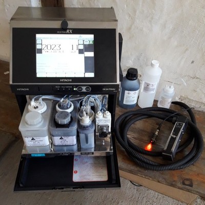 Hitachi Drucker continuous Ink Jet RX-S, 12mm Druckhöhe, gebraucht