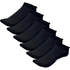 Super Soft and Comfortable No Show Bamboo Workout Socks Large, Black 3 Pair