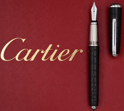 CARTIER Louis Cartier Dandy Ebony Crocodile Limited Edition 1/1847 Fountain Pen