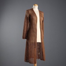 Ungaro Cardigan Lungo Vintage Cotone Taglia M Francia Anni 80 Originale