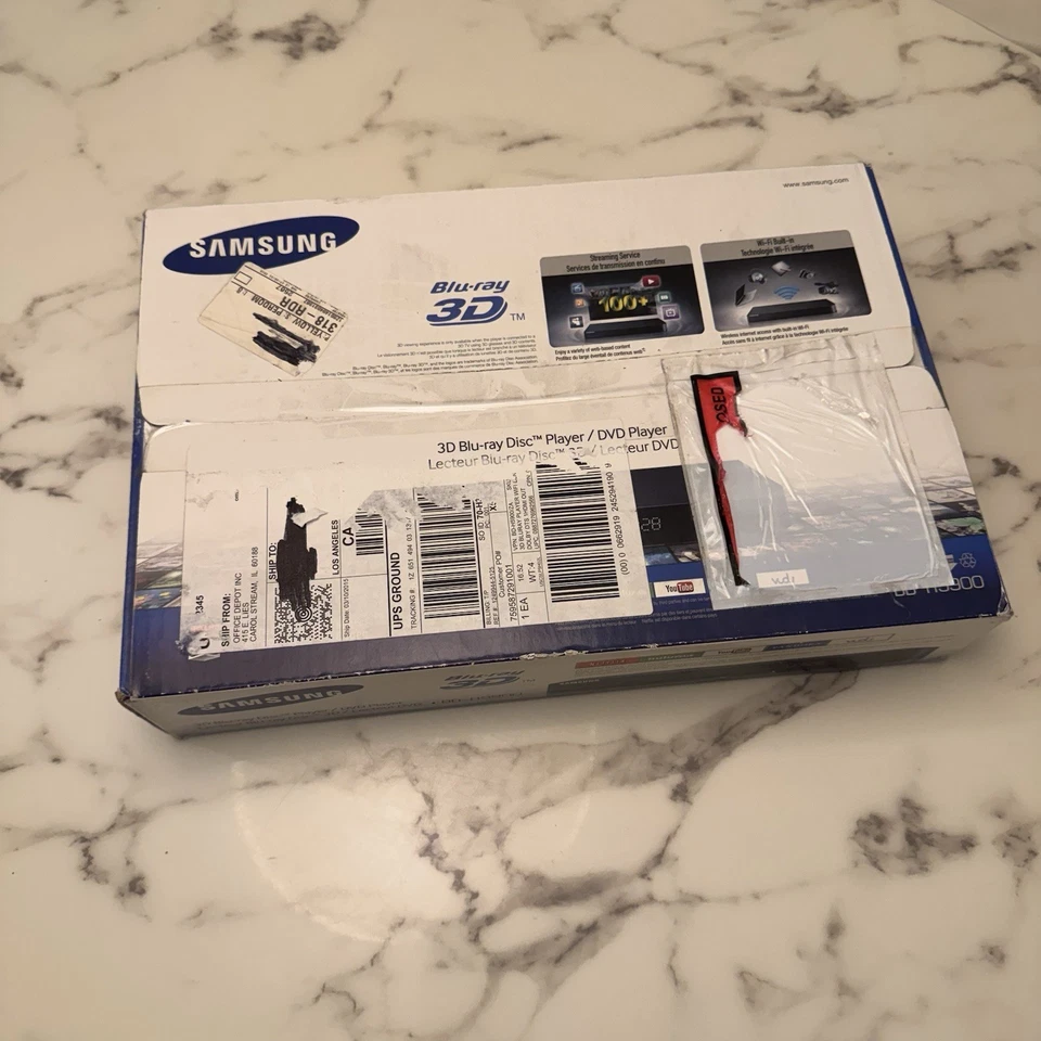 Samsung (BD-H5900) HD Up conversión 3D Blu-ray y DVD - ¡Nuevo en caja! ¡Sin abrir! Foto 3 de 4