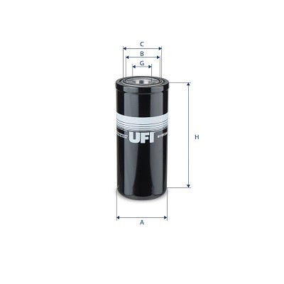 UFI 87.012.00 Filter, Arbeitshydraulik