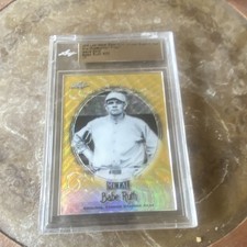 Leaf 2019 Babe Ruth Yankees Stadium Seat Wave Gold Pre-Production Proof #25