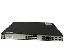 Cisco  Catalyst (WS-C3750G-24PS-S) 24-Ports-Ports Rack-Mountable Switch Managed