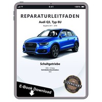 Audi Q3 8U 2011-2018 6 Gang Schaltgetriebe 0BB Kupplung Reparaturleitfaden Ebook