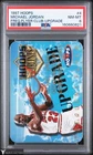 1997 Skybox Hoops #4 HOF Michael Jordan Frequent Flyer Club-Upgrade PSA 8 NM-MT
