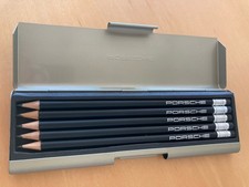5x Original PORSCHE Bleistifte In Box Etui Neu exklusives Sammlerstück