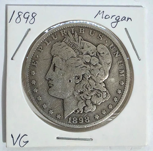 1898 Morgan Silver Dollar $1 VG Condition Philadelphia