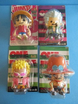 One Piece Figure Set Luffy Ace Doflamingo Smoker Panson Works Collectible Japan