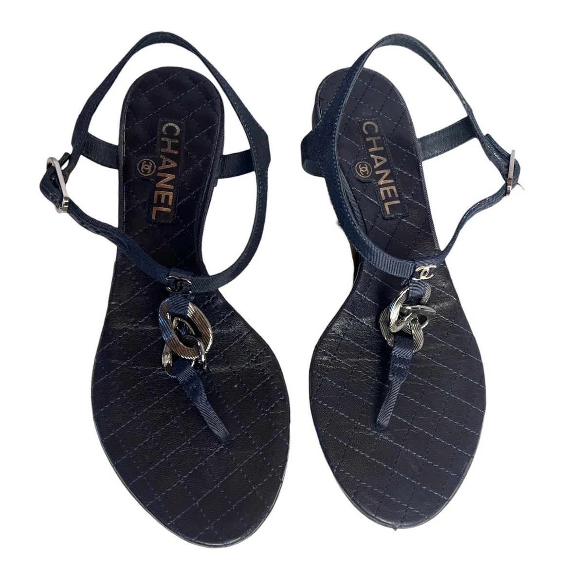 CHANEL Blue Sandals for Women for sale | eBay