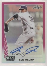 2020 Leaf Metal Draft 1990 Pink Rainbow 10/20 Luis Medina #LA-LM1 Auto 4z8