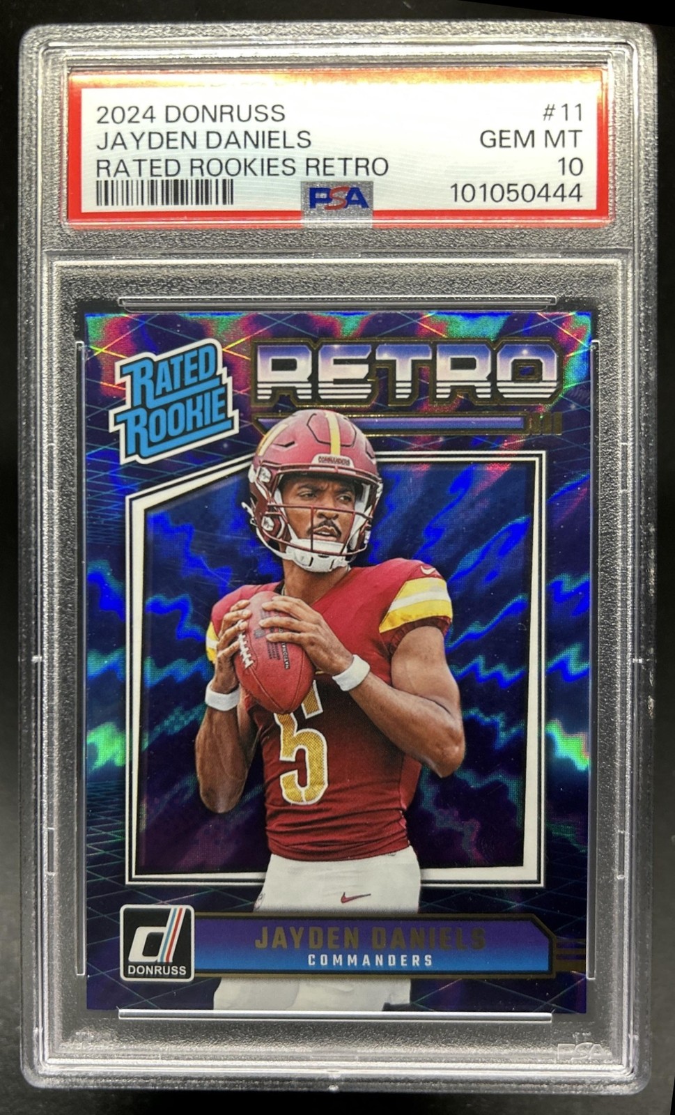 Jayden Daniels Panini Donruss Rated Rookies Retro #11 Base
