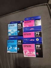5  Genuine Epson 79 High-Capacity Magenta Cyan Ink Cartridge Brand New In Box