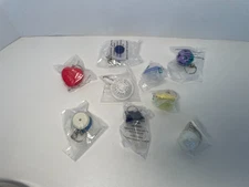 *NEW* TUPPERWARE 9 mini-Tupperware KEYCHAINS NIP