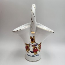 The World of Beatrix Potter Peter Rabbit 2002 Basket Vase