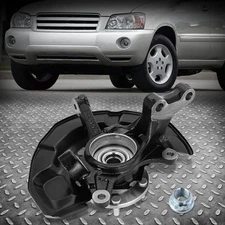 Front Left LH Side Steering Knuckle & Wheel Hub Bearing for 04-07 Highlander FWD