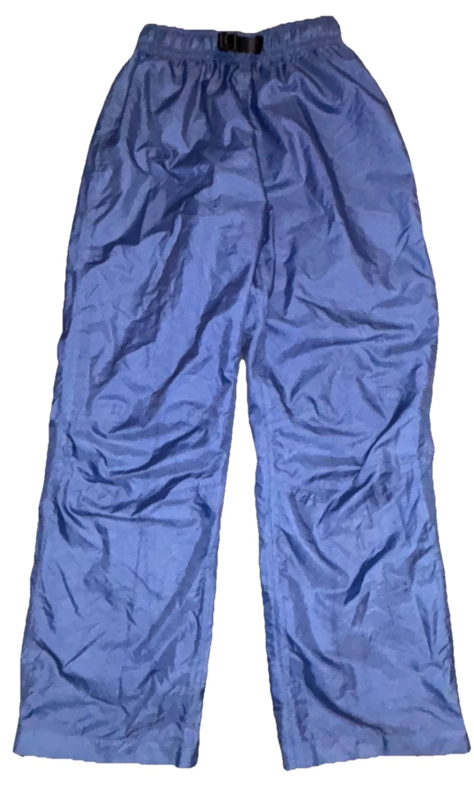 Vintage 90s Y2K The North Face Royal Blue Packable Rain Pant Stow Pocket Sz M