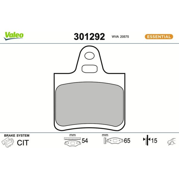 Valeo 301292 Bremsbelagsatz FüR Citroen Xantia XM CX MA Y3 Y4 X1 X2-image