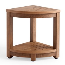 Corner Shower Stool for Shaving Leg, Waterproof Bathroom Shower Bench Seat fo...