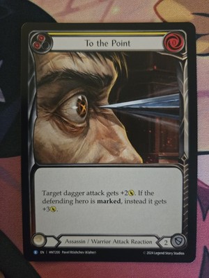 Flesh And Blood To the Point (Yellow) - The Hunted