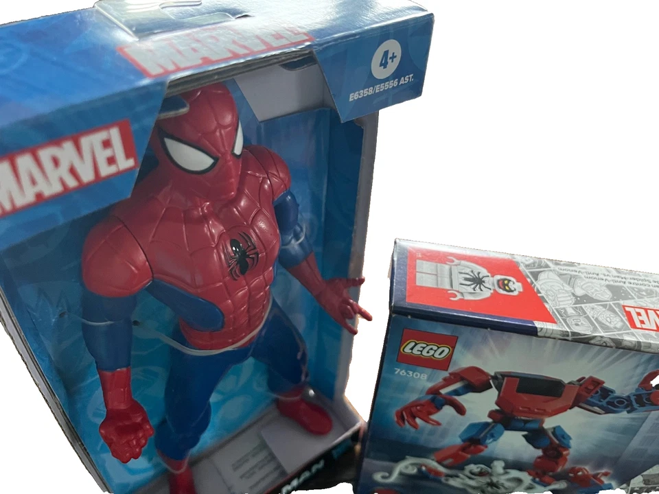 FIGURA DE ACCIÓN DE SUPERHÉROE SPIDER MAN CON JUEGO LEGO SPIDER MAN 107 PZS TODO NUEVO Foto 3 de 4