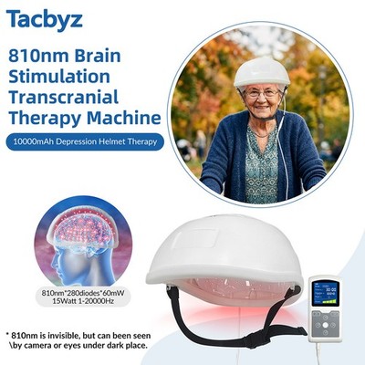 810nm Stroke Recovery Treatment Helmet Photobiomodulation NIR Light Therapy Cap