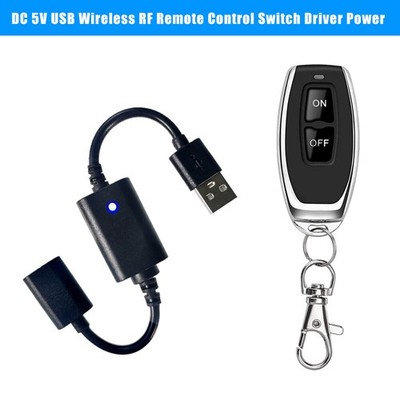 DC 5V USB Wireless RF Fernbedienung Schalter Treiber Power ON OFF Für LED-Licht