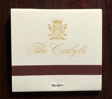 The Carlyle Hotel, New York Matchbook
