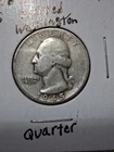 1945 Washington Silver Quarter In VG/F Condition In My Opinion. #608