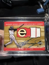 Ken Griffey Jr Upper Deck 4-Card Lot Auto Gam...