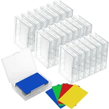 Blulu Card Deck Boxes Empty Plastic Storage Box Clear Playing Card Case Holde...