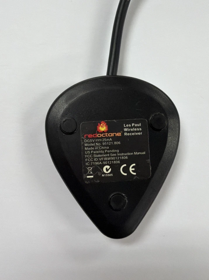 Guitar Hero PS3 Les Paul Wireless USB Dongle Red Octane 95121.806 - Tested - Image 2 of 3