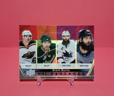 2021-22 UPPER DECK SERIES 2 NHL PASSAGES BRENT BURNS SAN JOSE SHARKS