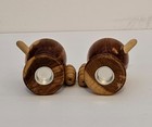 Vintage Unused Asbury Park New Jersey Wooden Salt & Pepper Shaker Souvenir — photo 6