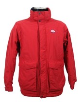 DICKIES Paddock  Jacket Red XL Men's Work Yard Coat Rain Waterproof Padded Warm