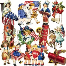 36 Pcs 4th of July Tree Ornaments 250th Anniversary Decoration Patriotic Wood...