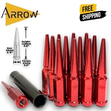 24pcs Red M14x1.5 Spike Lug Nut Fit Chevy Silverado 1500 Tahoe Suburban Traverse 24pcs Red M14x1.5 Spike Lug Nut Fit Chevy Silverado 1500 Tahoe Suburban Traverse