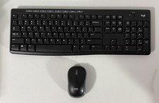 Logitech K270 Wireless Keyboard  M185 Mouse W/ Receiver Dongle Tested  Works