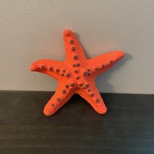 Toy Orange Starfish Soft Plastic Wild Zoo Sea Water Marine Animal Jarv 126156